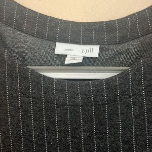 J Jill gray pinstripe dress